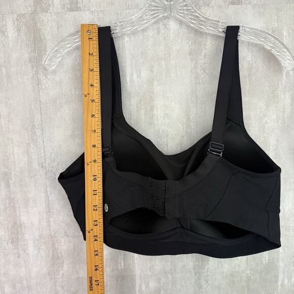 Lululemon Sports Bra 36E Run Times High Support Black Soft Cups Sweat Wicking - Picture 13 of 13